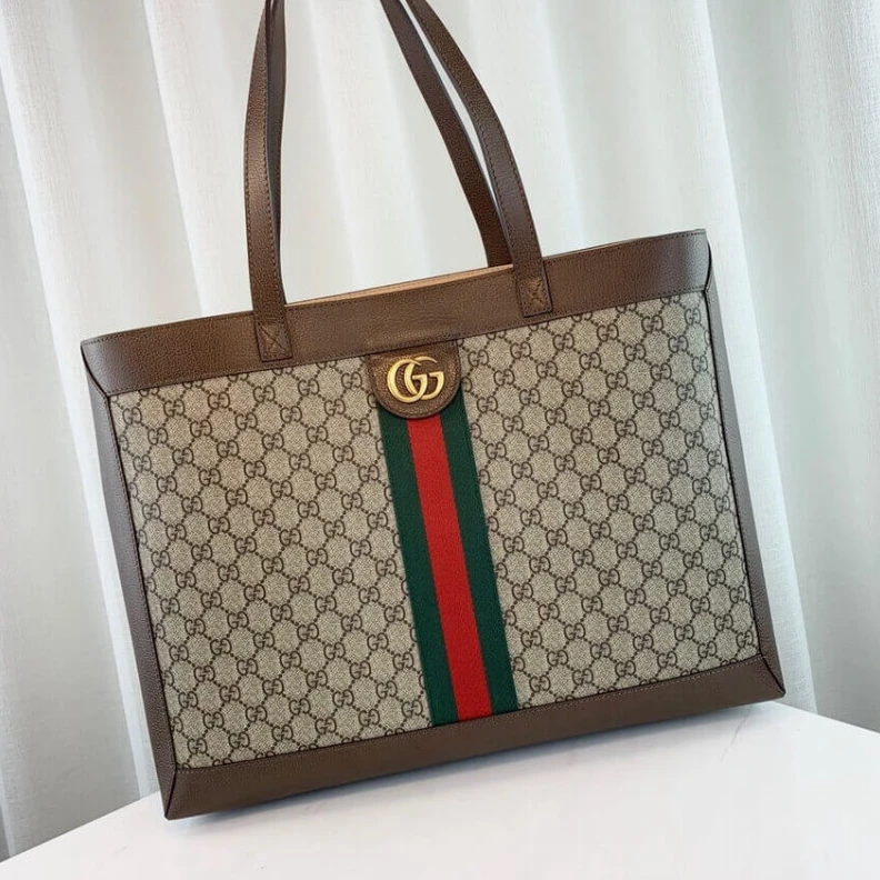 Top lv Double G Gucci Ophidia GG Tote with Three Little Pigs