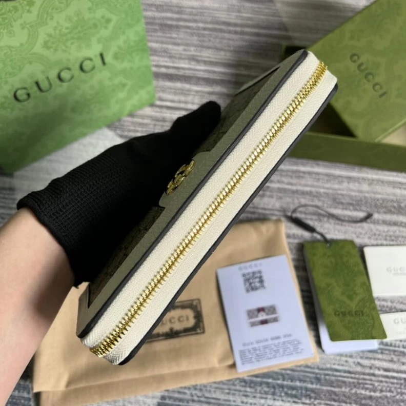 Replica bag Zip aroun Gucci Ophidia GG Zip Around Wallet