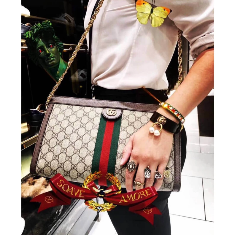Replica bags lv Crafted in Gucci Ophidia GG medium Shoulder Bag