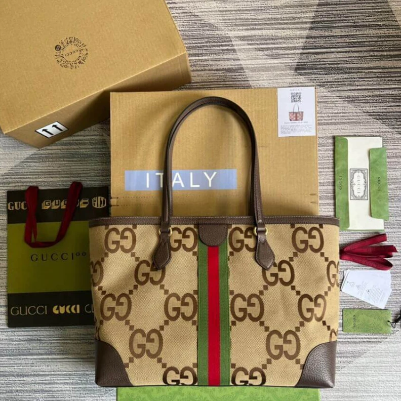 Replica bags lv Brown lea Gucci Ophidia Jumbo GG Medium Tote