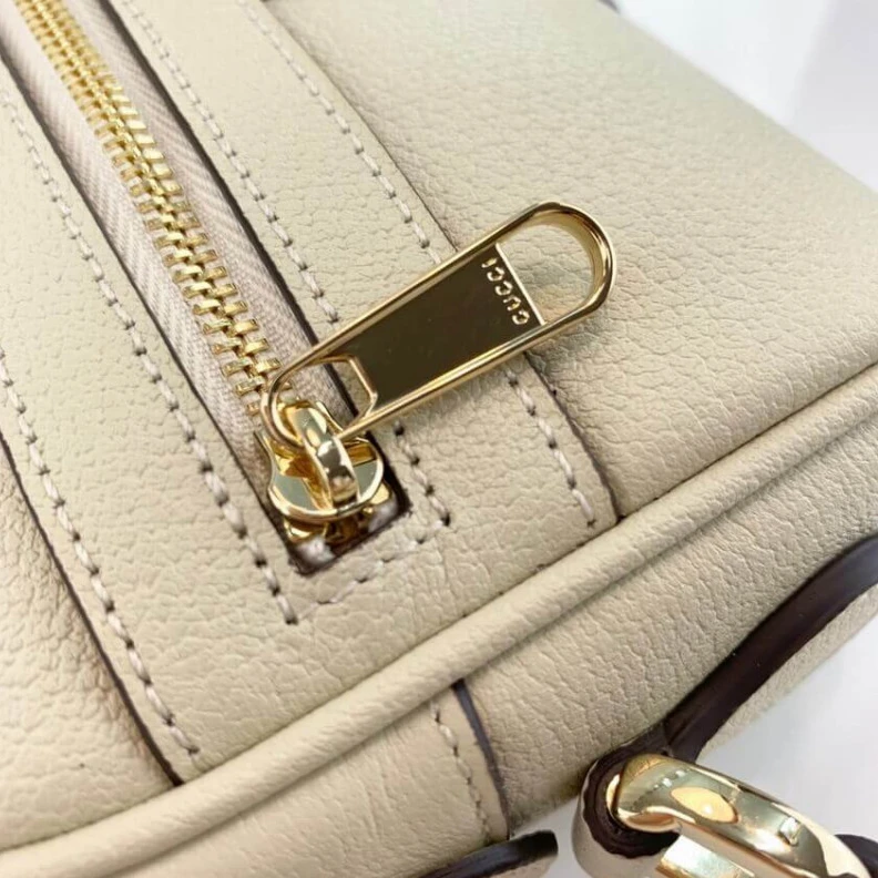 Replica bag Adjustabl Gucci Ophidia Leather Mini Bag White