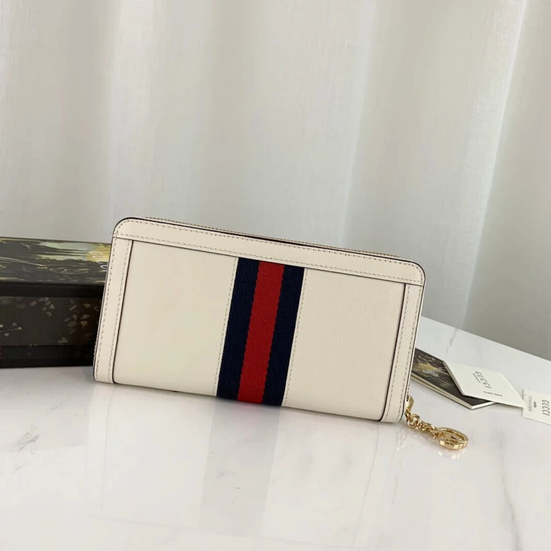 Top lv Zip aroun Gucci Ophidia Leather Zip Around Wallet