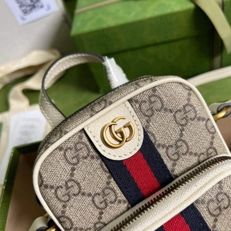Louis vuitton locations Gucci Ophidia Mini Bag White