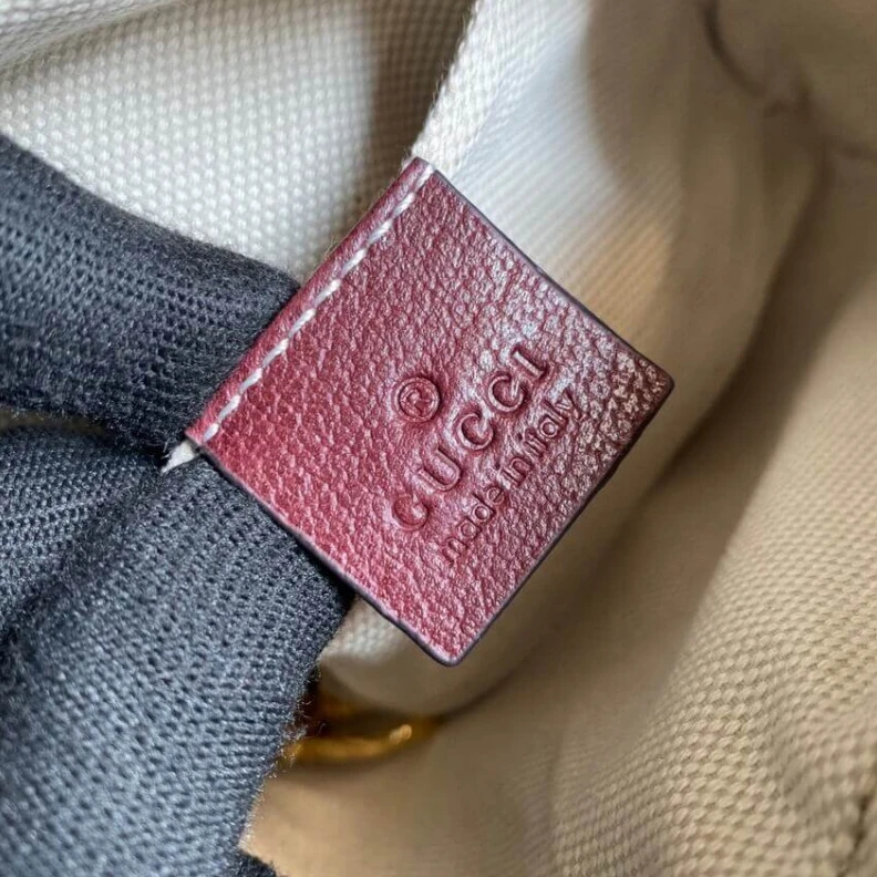 Replica bag The mini O Gucci Ophidia Mini Bag With Web Burgundy