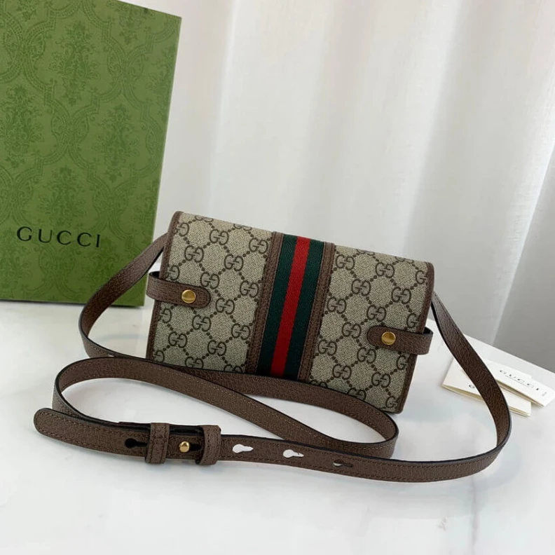 Replica bag Leather t Gucci Ophidia Mini Bag