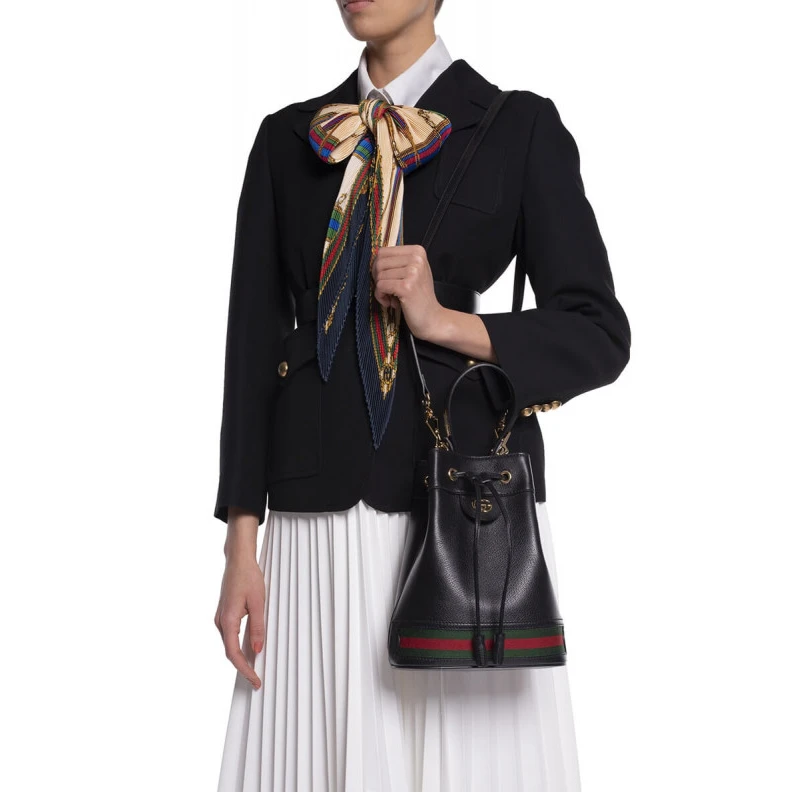 Kitlife Black ‘Oph Gucci Ophidia Small Bucket Bag Black