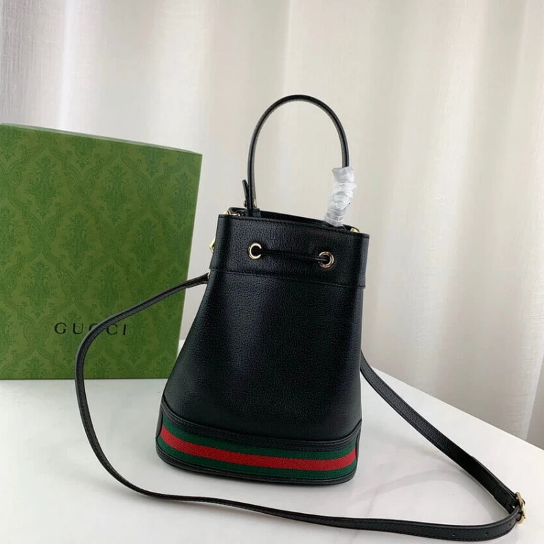 Kitlife Black ‘Oph Gucci Ophidia Small Bucket Bag Black