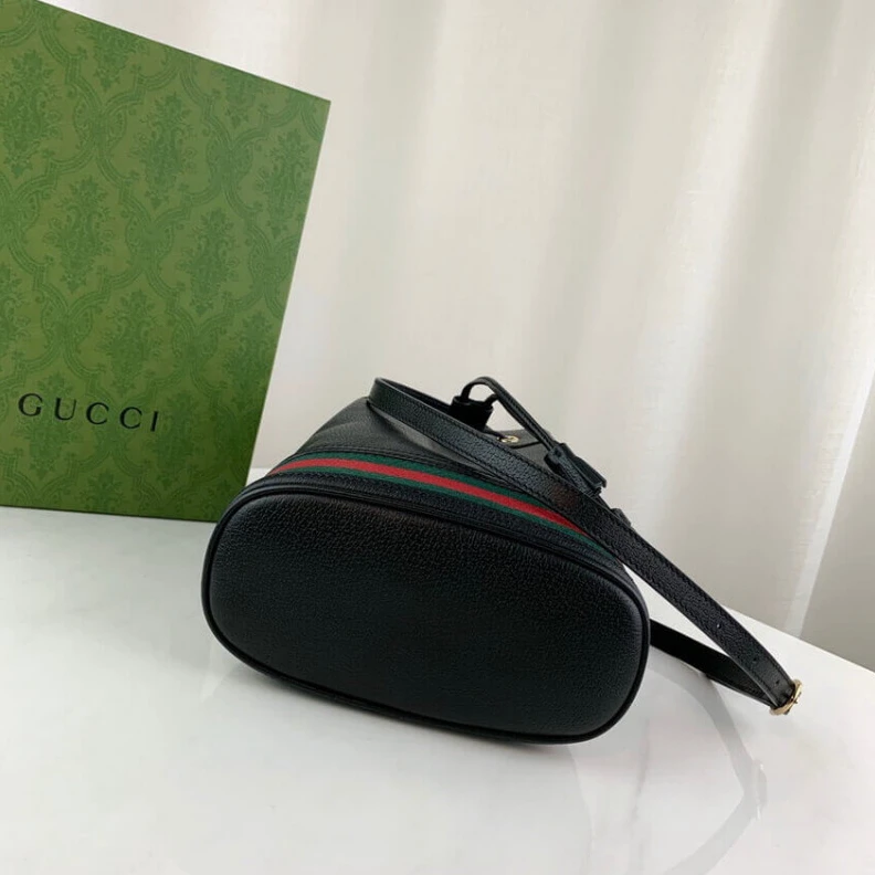 Kitlife Black ‘Oph Gucci Ophidia Small Bucket Bag Black