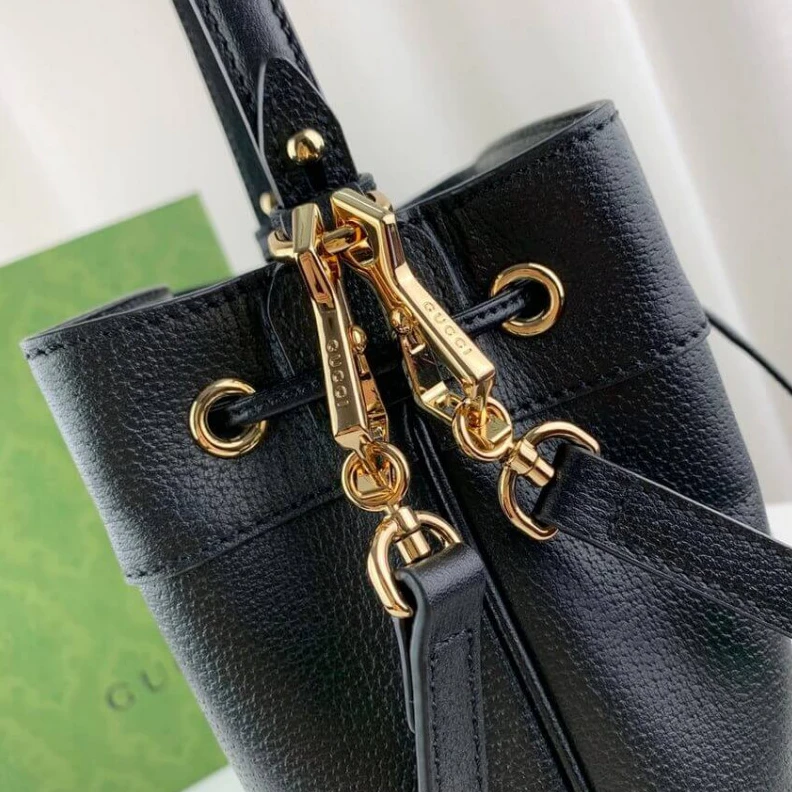 Kitlife Black ‘Oph Gucci Ophidia Small Bucket Bag Black