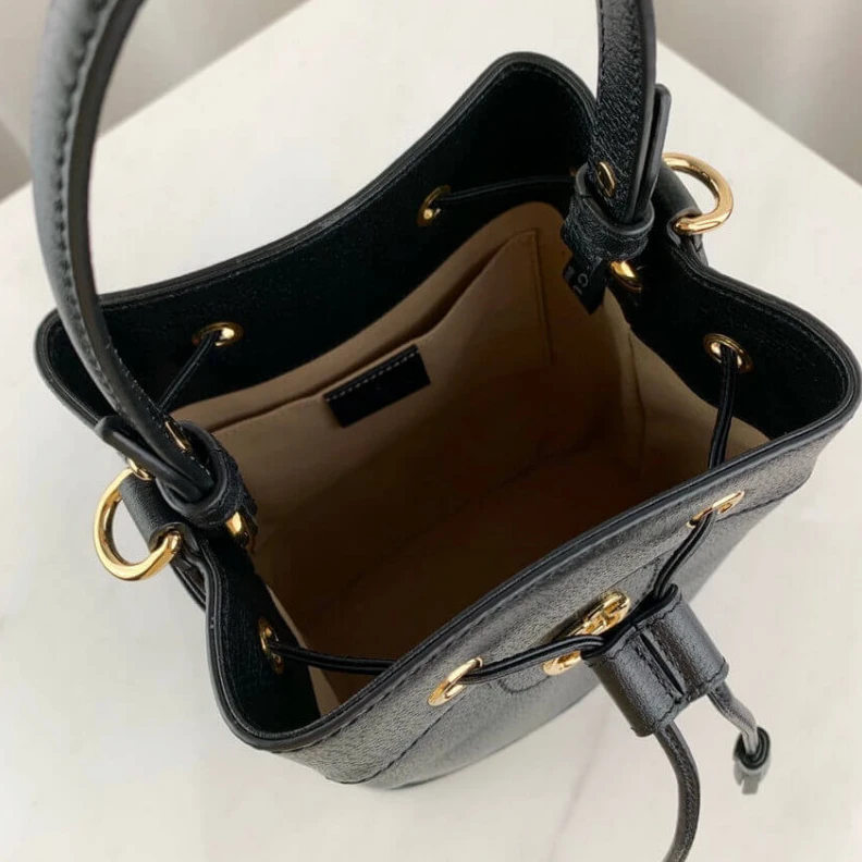 Kitlife Black ‘Oph Gucci Ophidia Small Bucket Bag Black