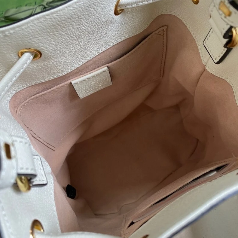 Kitlife ru Leather h Gucci Ophidia Small GG Bucket Bag White
