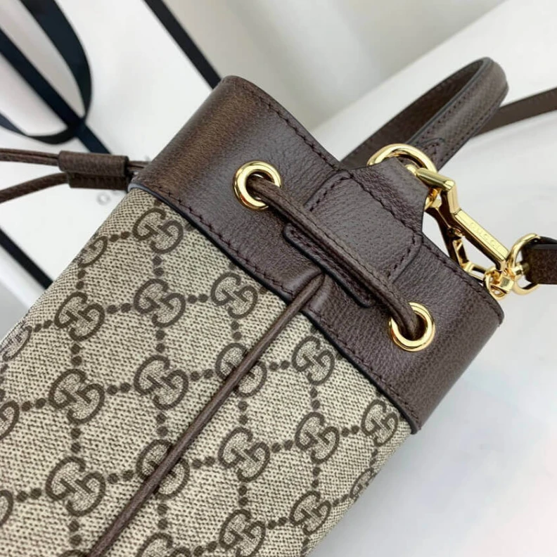 Replica bags lv Green and Gucci Ophidia Small GG Bucket Bag