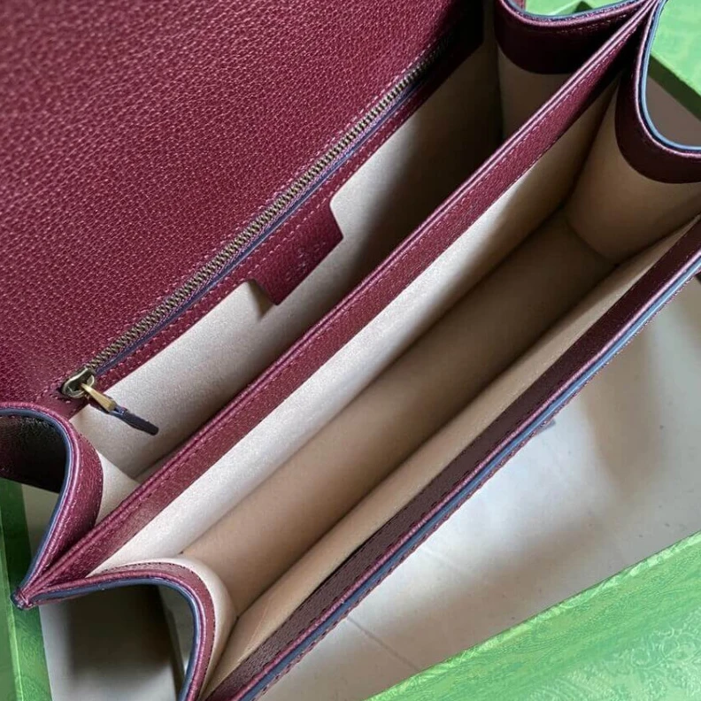 Top lv Beige and Gucci Ophidia Small Top Handle Bag With Web Burgundy