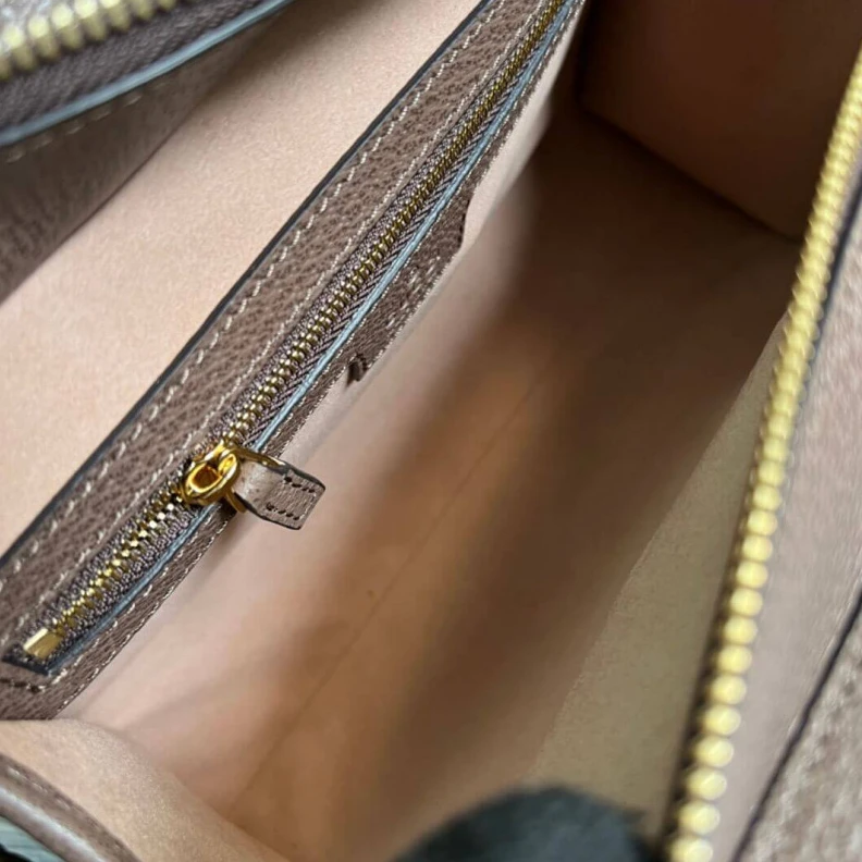Lv belts replica Microfibr Gucci Ophidia Small Tote With Web Brown