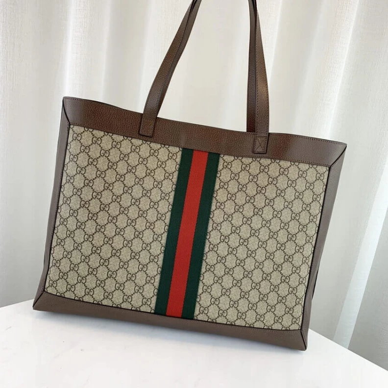 Replica bag Beige ebo Gucci Ophidia Soft GG Supreme Medium Tote