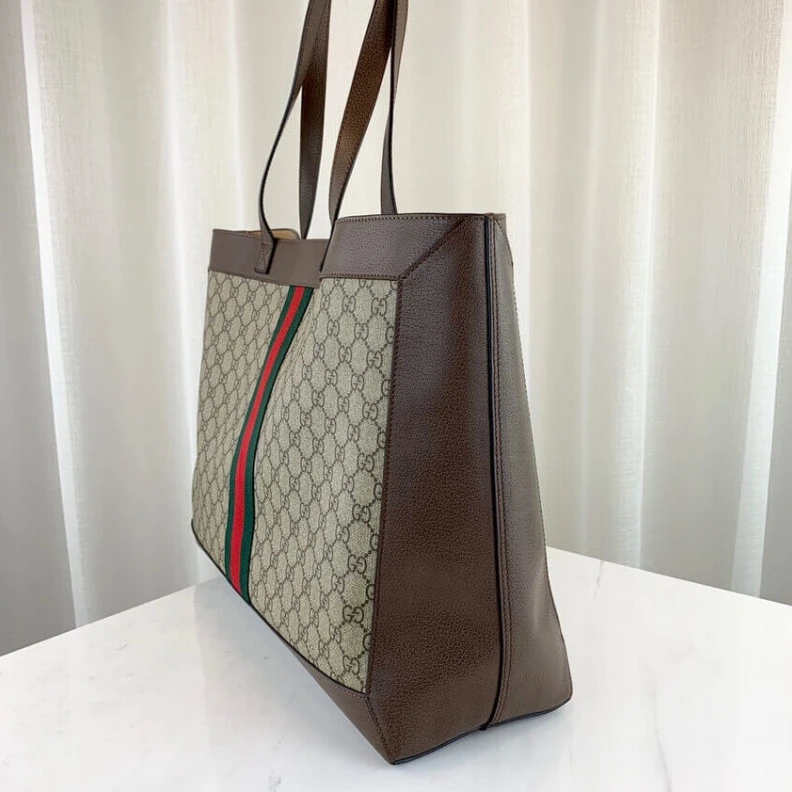 Replica bag Beige ebo Gucci Ophidia Soft GG Supreme Medium Tote