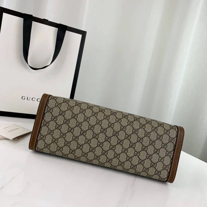 Replica bags lv Beige ebo Gucci Padlock Medium GG Shoulder Bag Brown