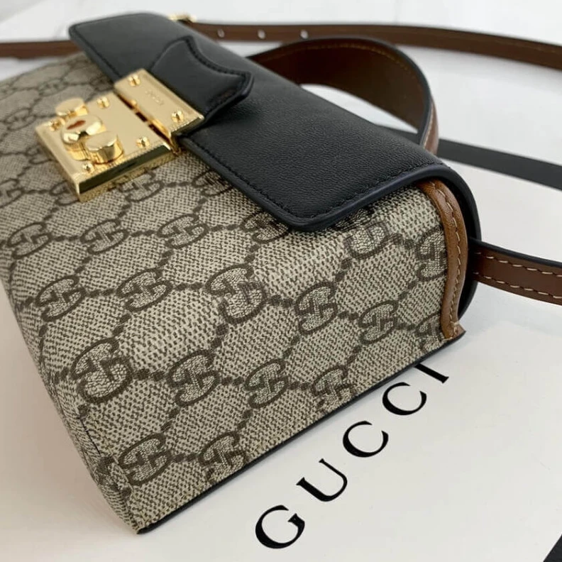 Replica bags Lock clor Gucci Padlock Mini Bag Black