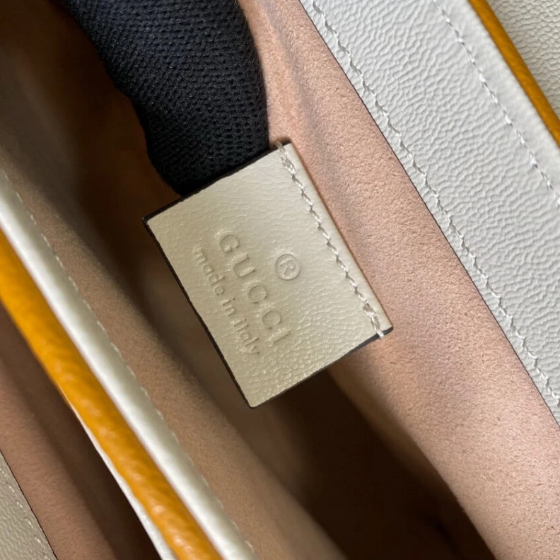 Lv belts replica Key with Gucci Padlock Mini Bag White