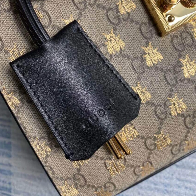 Replica bags 26 x 18 x Gucci Padlock Small GG Bees Shoulder Bag