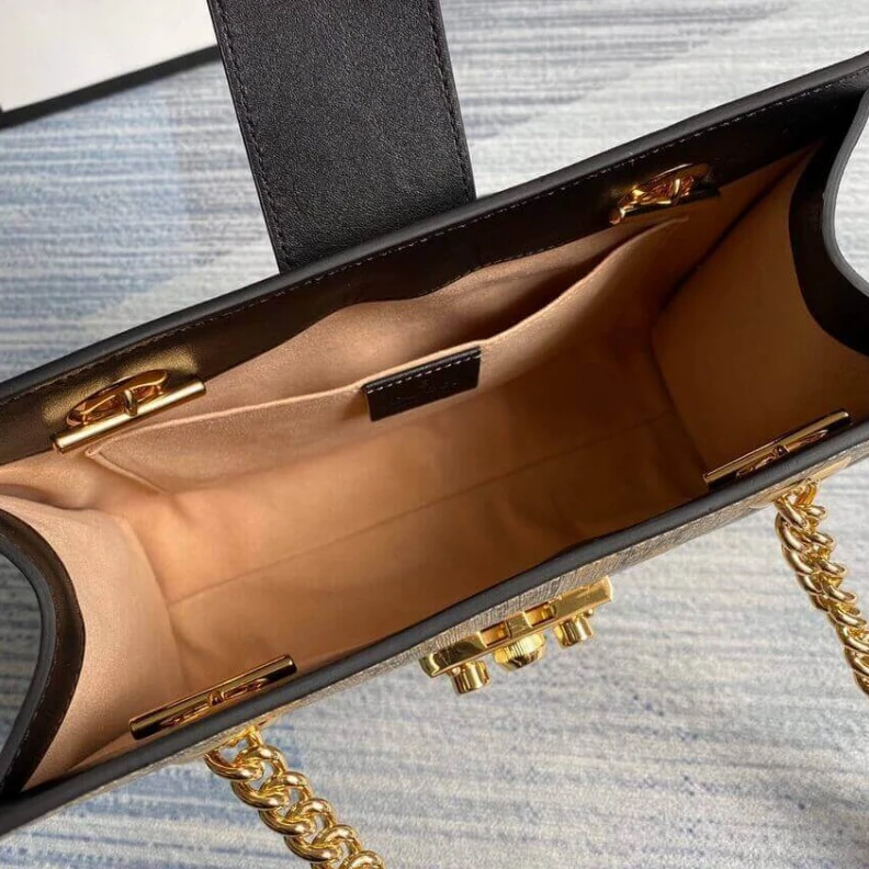 Replica bags 26 x 18 x Gucci Padlock Small GG Bees Shoulder Bag