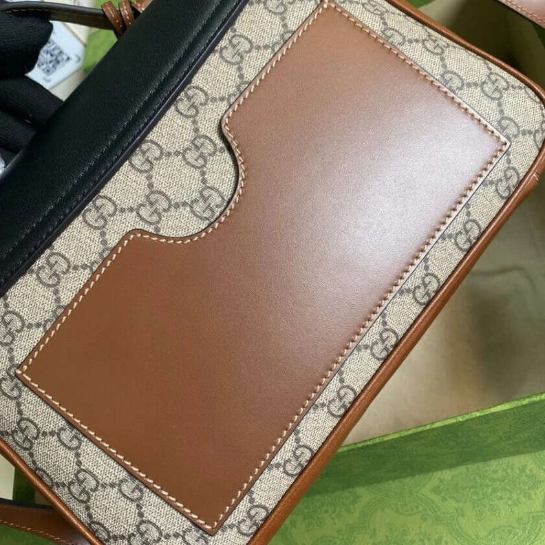 Top lv Goldtoned Gucci Padlock Small Shoulder Bag Black
