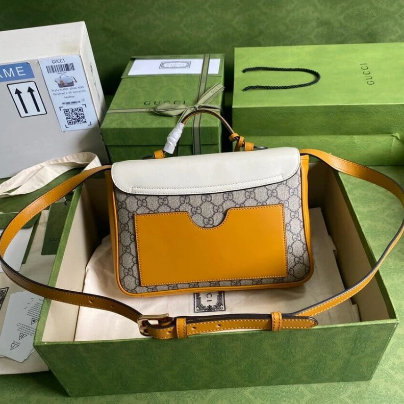 Kitlife Detachabl Gucci Padlock Small Shoulder Bag White