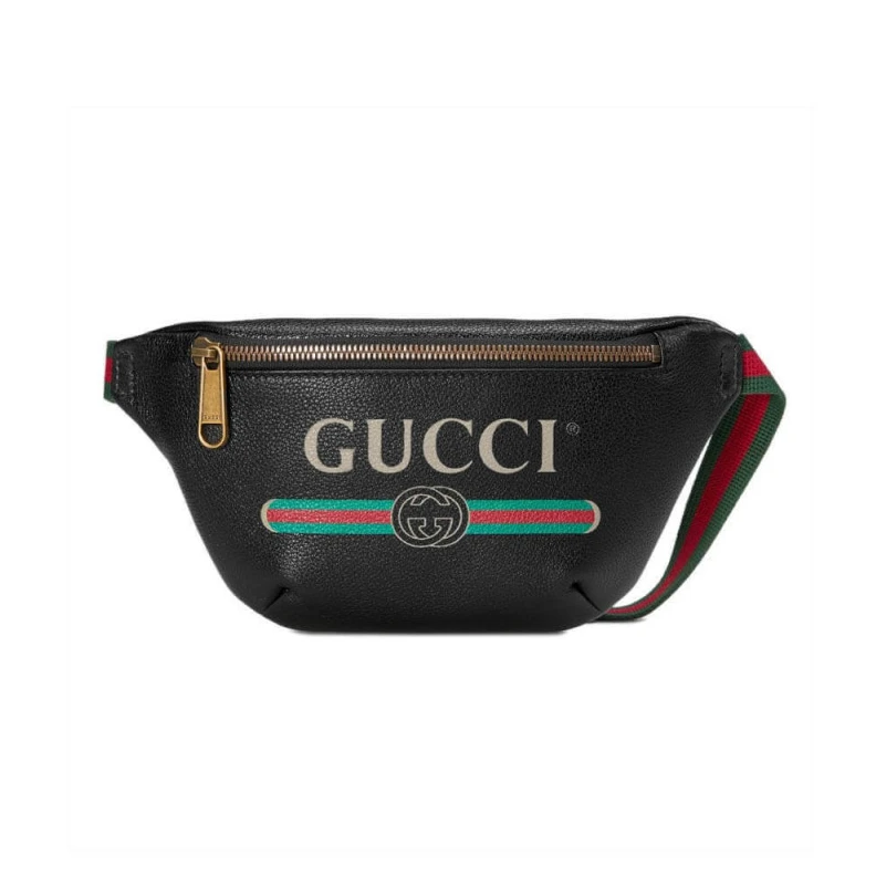 Zipper cl Gucci Print Small Belt Bag Waist Body Black