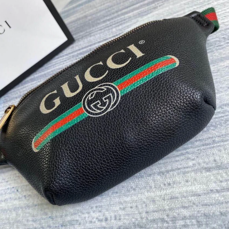 Louis vuitton locations Zipper cl Gucci Print Small Belt Bag Waist Body Black