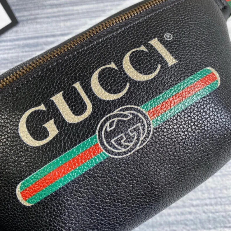 Louis vuitton locations Zipper cl Gucci Print Small Belt Bag Waist Body Black