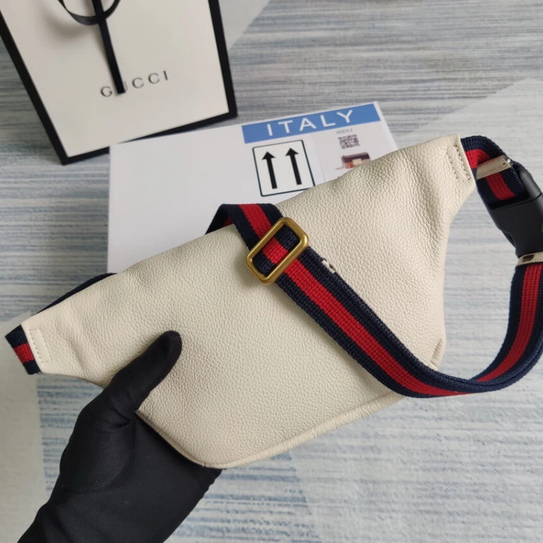 Kitlife ru Blue and Gucci Print Small Belt Bag Waist Body White