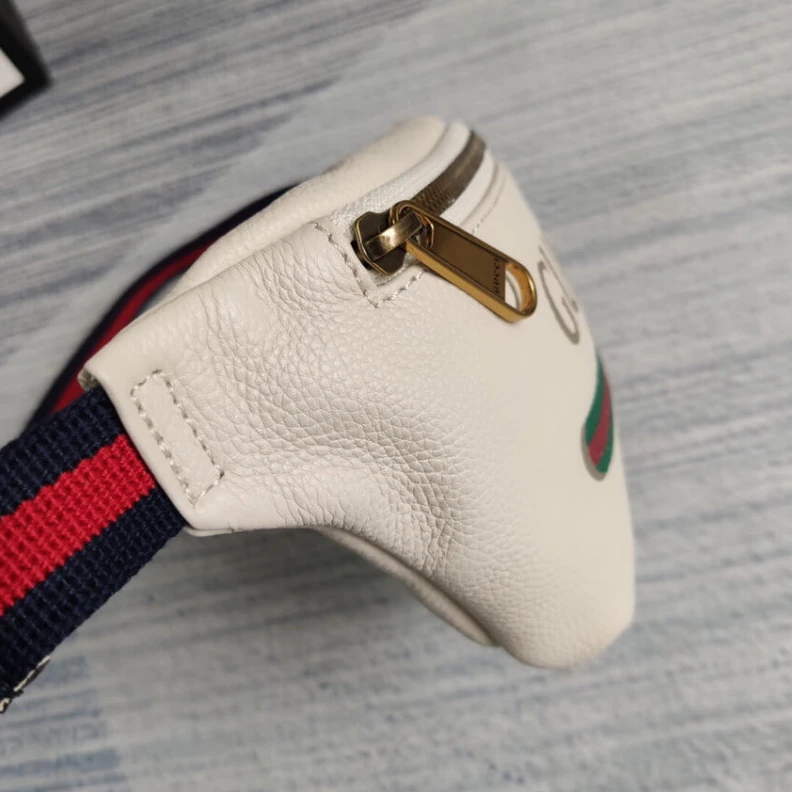 Kitlife ru Blue and Gucci Print Small Belt Bag Waist Body White