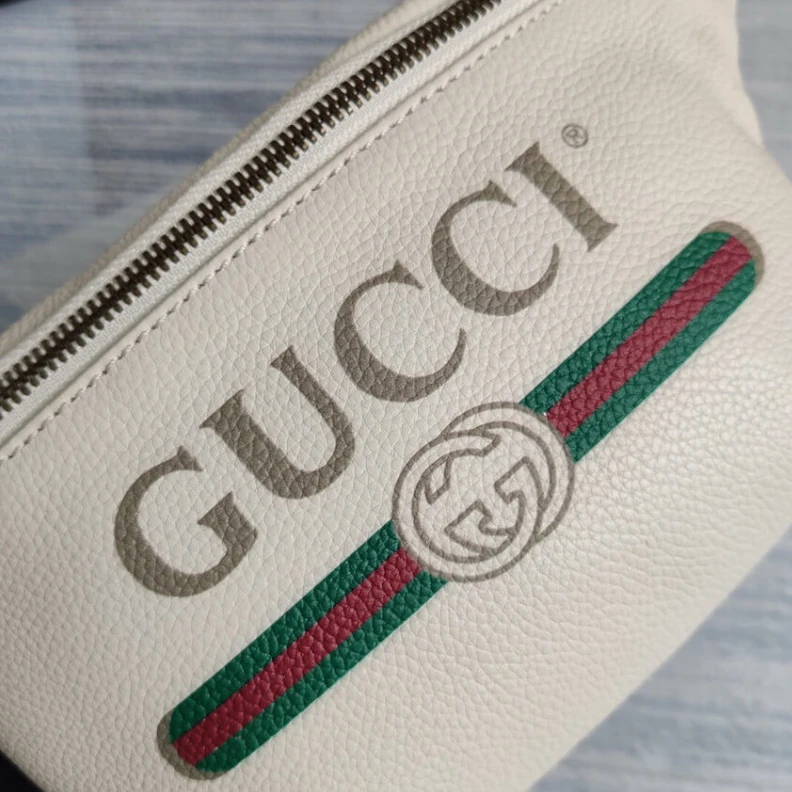 Kitlife ru Blue and Gucci Print Small Belt Bag Waist Body White