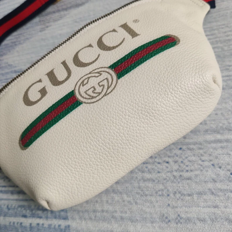 Kitlife ru Blue and Gucci Print Small Belt Bag Waist Body White