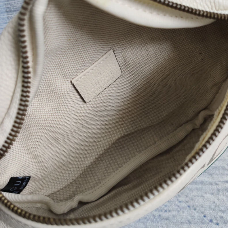 Kitlife ru Blue and Gucci Print Small Belt Bag Waist Body White