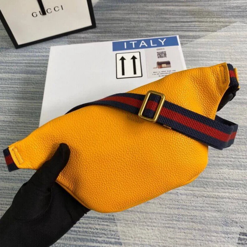 Louis vuitton locations Cotton li Gucci Print Small Belt Bag Waist Body Yellow