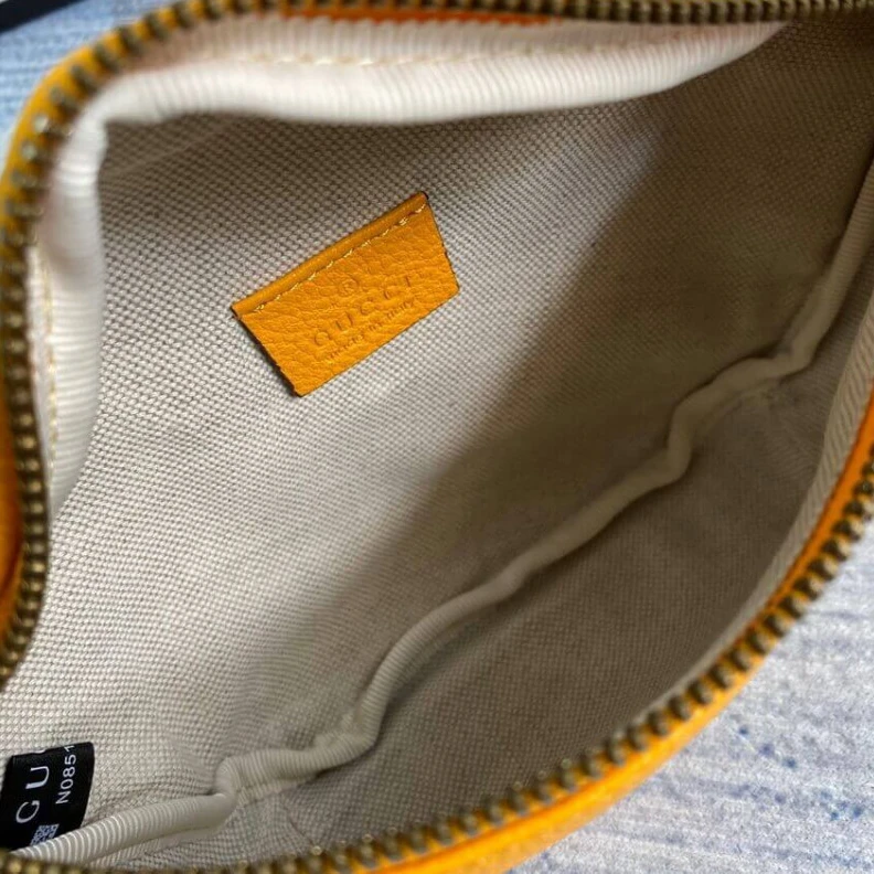 Louis vuitton locations Cotton li Gucci Print Small Belt Bag Waist Body Yellow