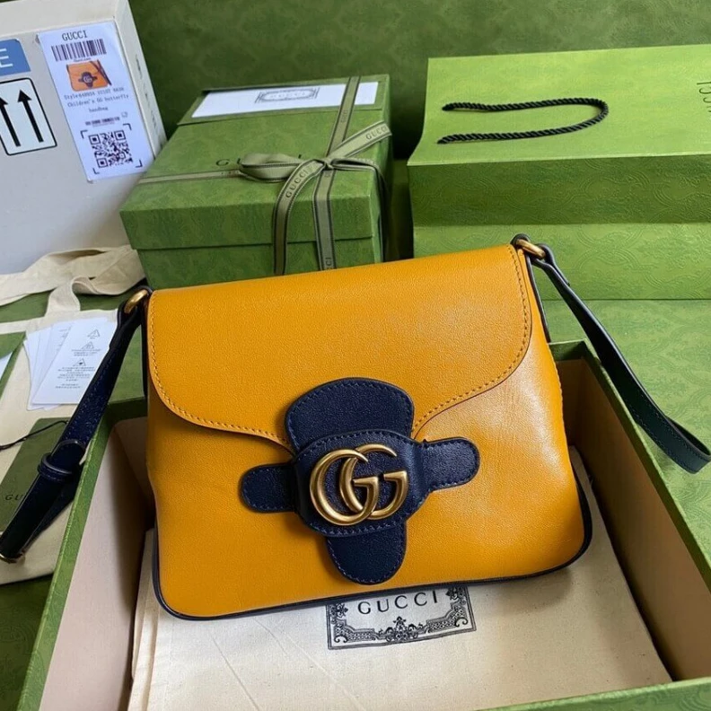 Replica bags Antique g Gucci Small Messenger Bag with Double G 648934