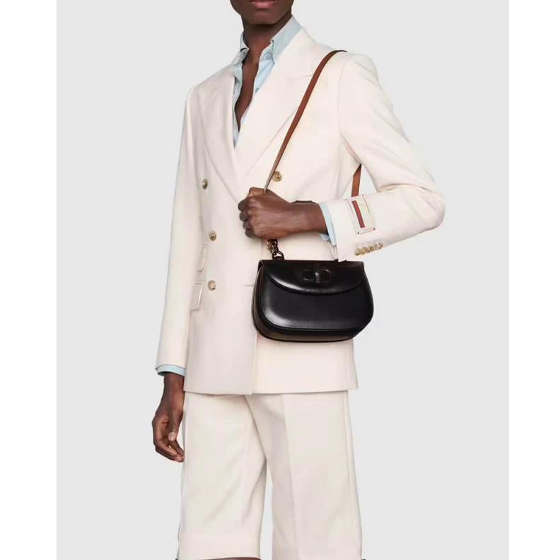 Replica bags Gucci Small Top Handle Bag with Bamboo Black