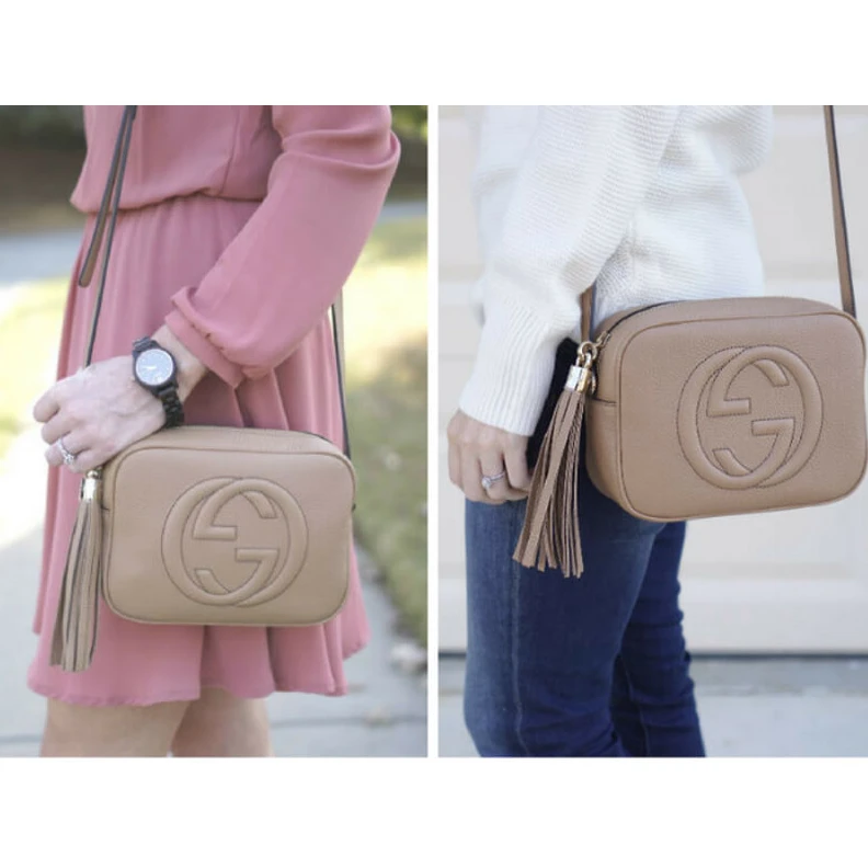 Louis vuitton locations Top zip c Gucci Soho Small Leather Disco Bag Beige