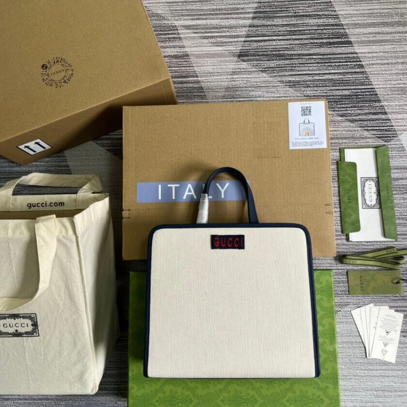 Replica bags lv Nylon lin Gucci Tote Bag Cat Print