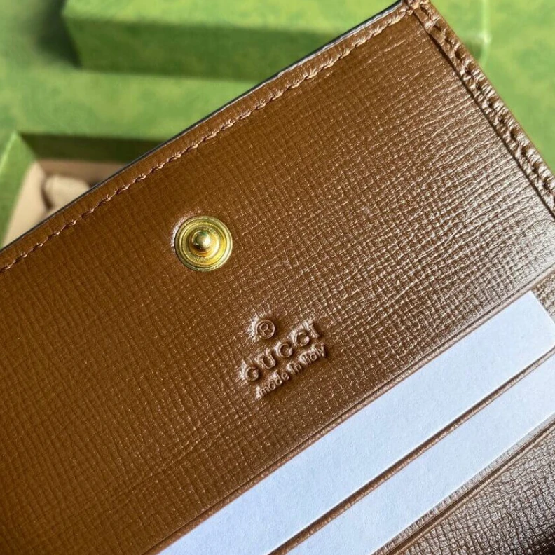 Kitlife Two flat Gucci Valentine's Day Card Case Wallet