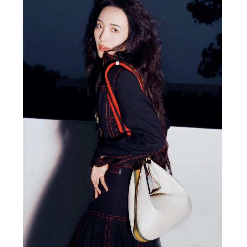 Replica bags lv Gucci White Leather Attache Medium Shoulder Bag