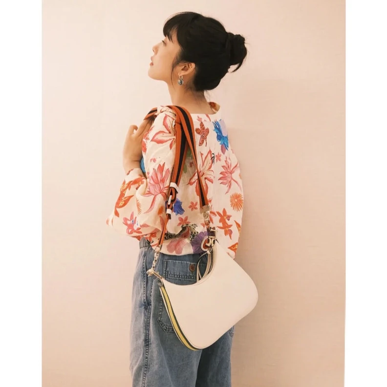 Top lv Gucci White Leather Attache Small Shoulder Bag