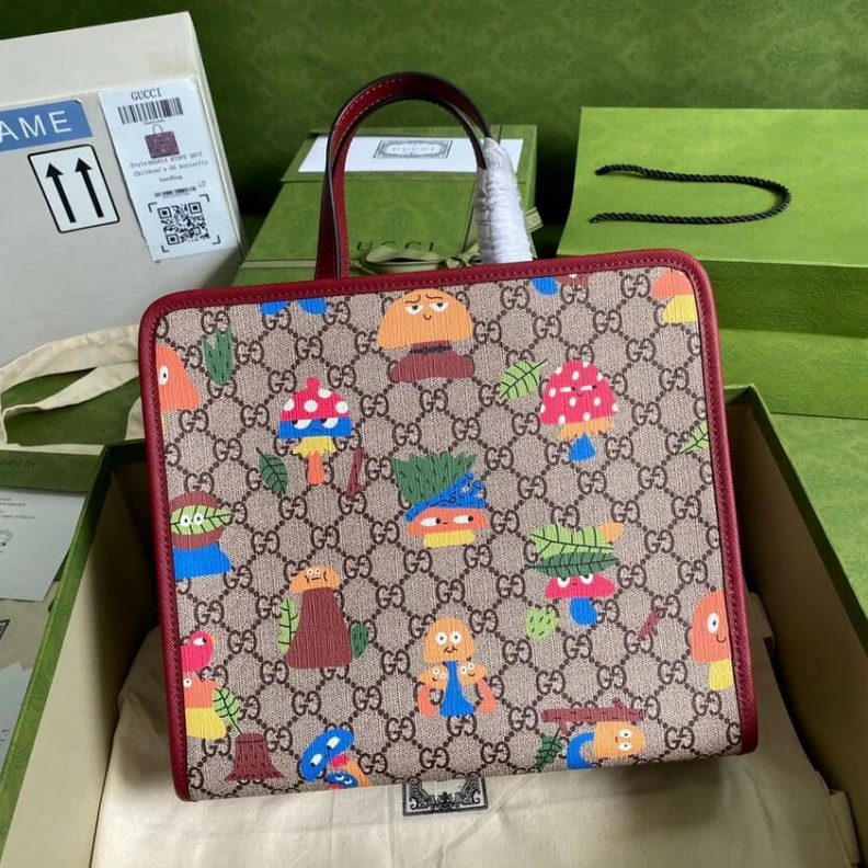 Replica bags W27.9cm x Gucci Woodland Tote Bag