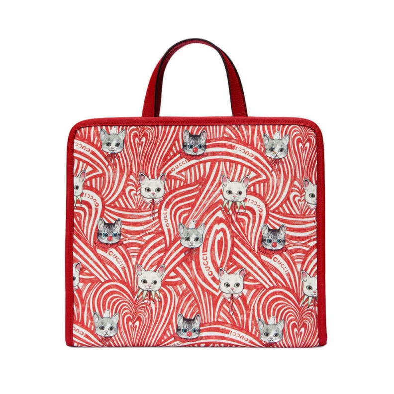 Hypoaller Gucci Yuko Higuchi Tote Bag Cat Print