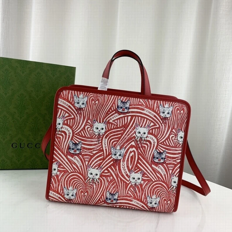 Kitlife Hypoaller Gucci Yuko Higuchi Tote Bag Cat Print