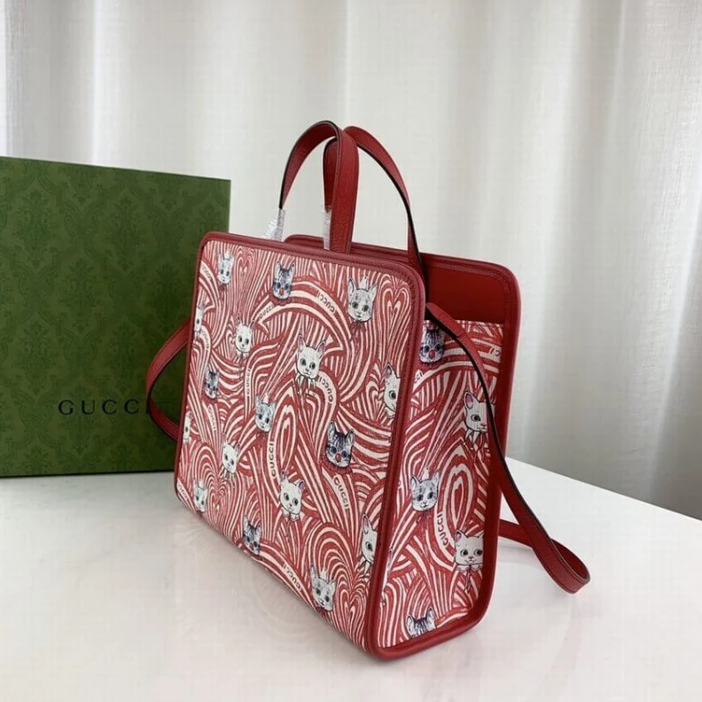 Kitlife Hypoaller Gucci Yuko Higuchi Tote Bag Cat Print