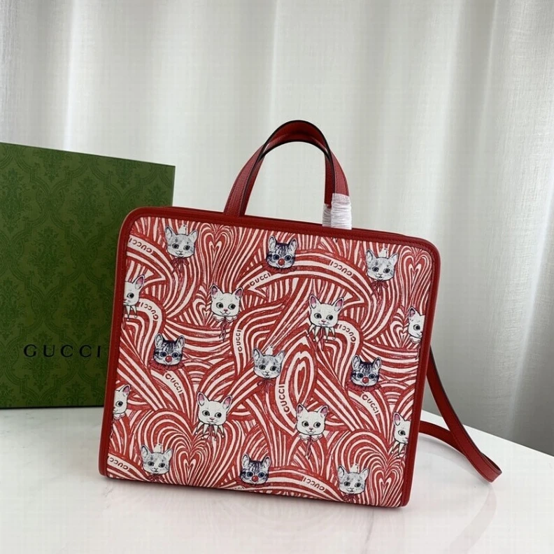Kitlife Hypoaller Gucci Yuko Higuchi Tote Bag Cat Print
