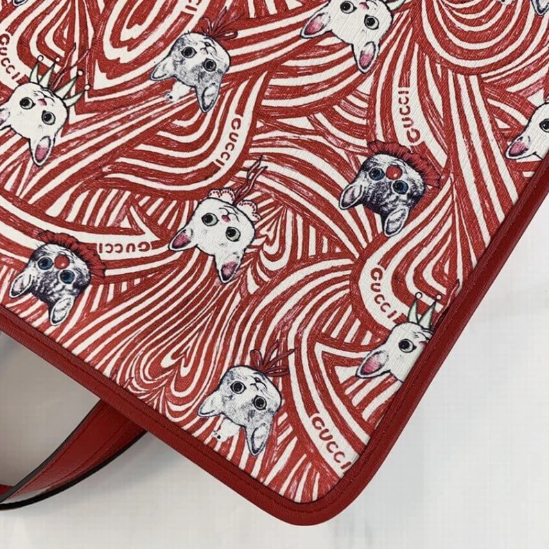 Kitlife Hypoaller Gucci Yuko Higuchi Tote Bag Cat Print